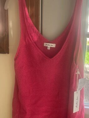 Another Love Hot Pink V-Neck Tank